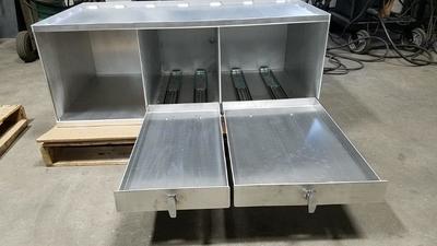 Custom Aluminum cabinet for EMT rescue vehicle 